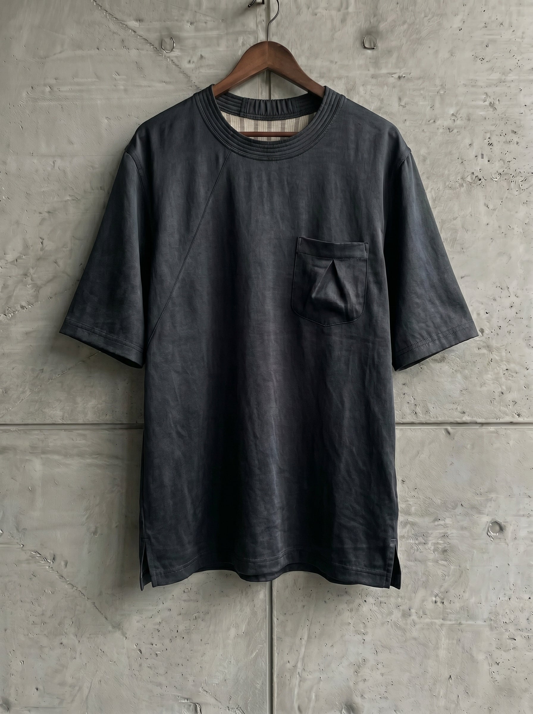 Round Collar Print T-shirt