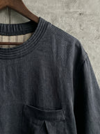 Round Collar Print T-shirt