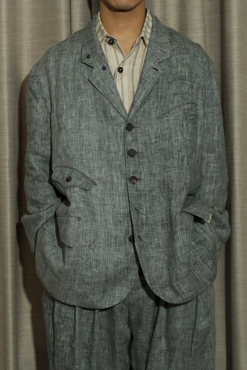 5-Button Ink Dyed Blazer