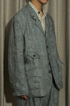 5-Button Ink Dyed Blazer