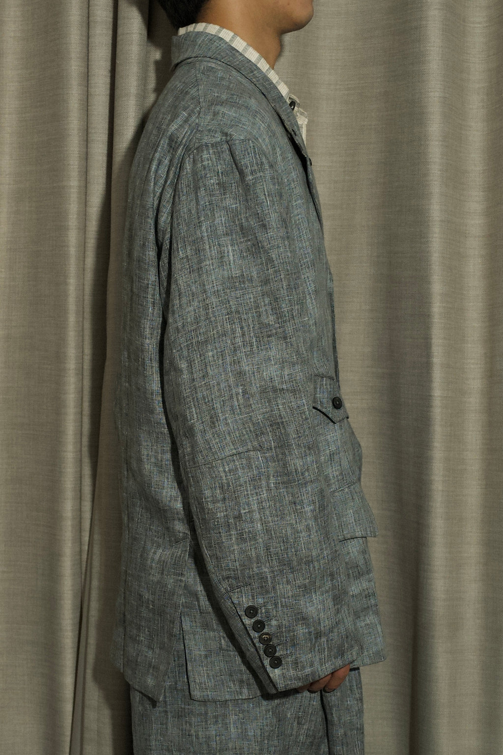 5-Button Ink Dyed Blazer