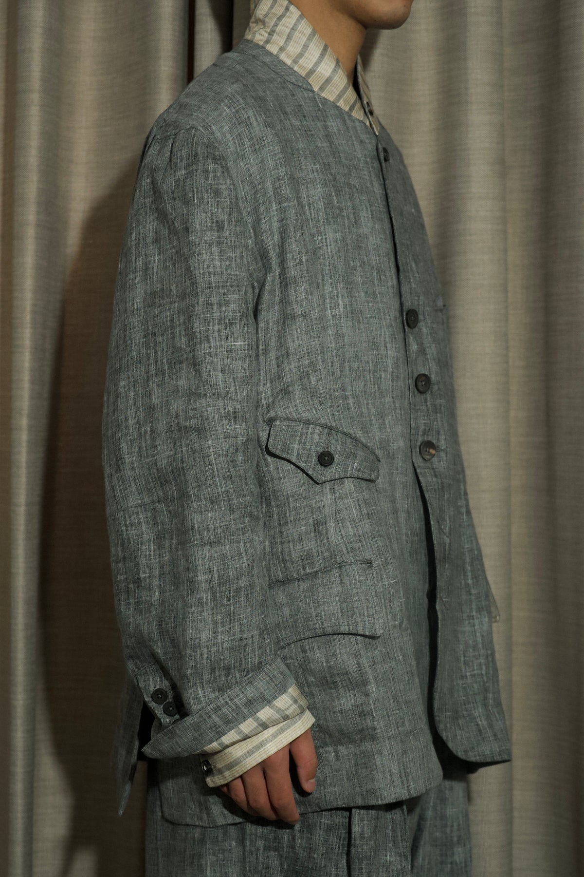 5-Button Ink Dyed Blazer