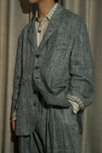 5-Button Ink Dyed Blazer