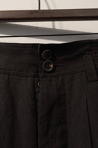 Cropped Trousers - Black