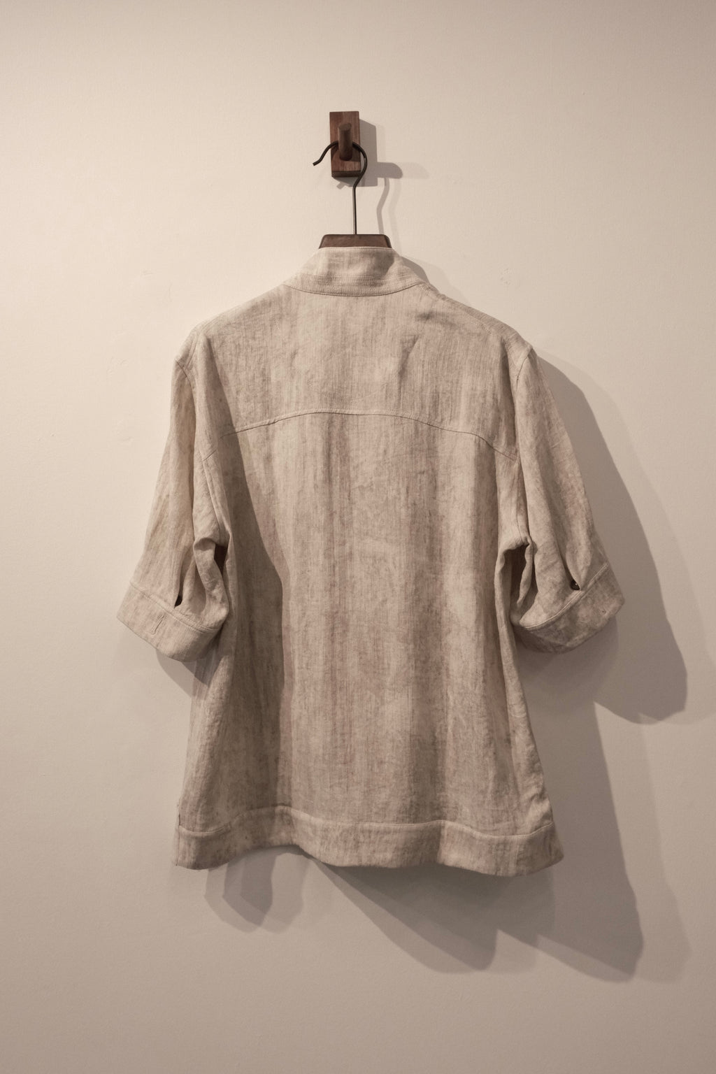 Overlapping Pocket T-shirt - Beige