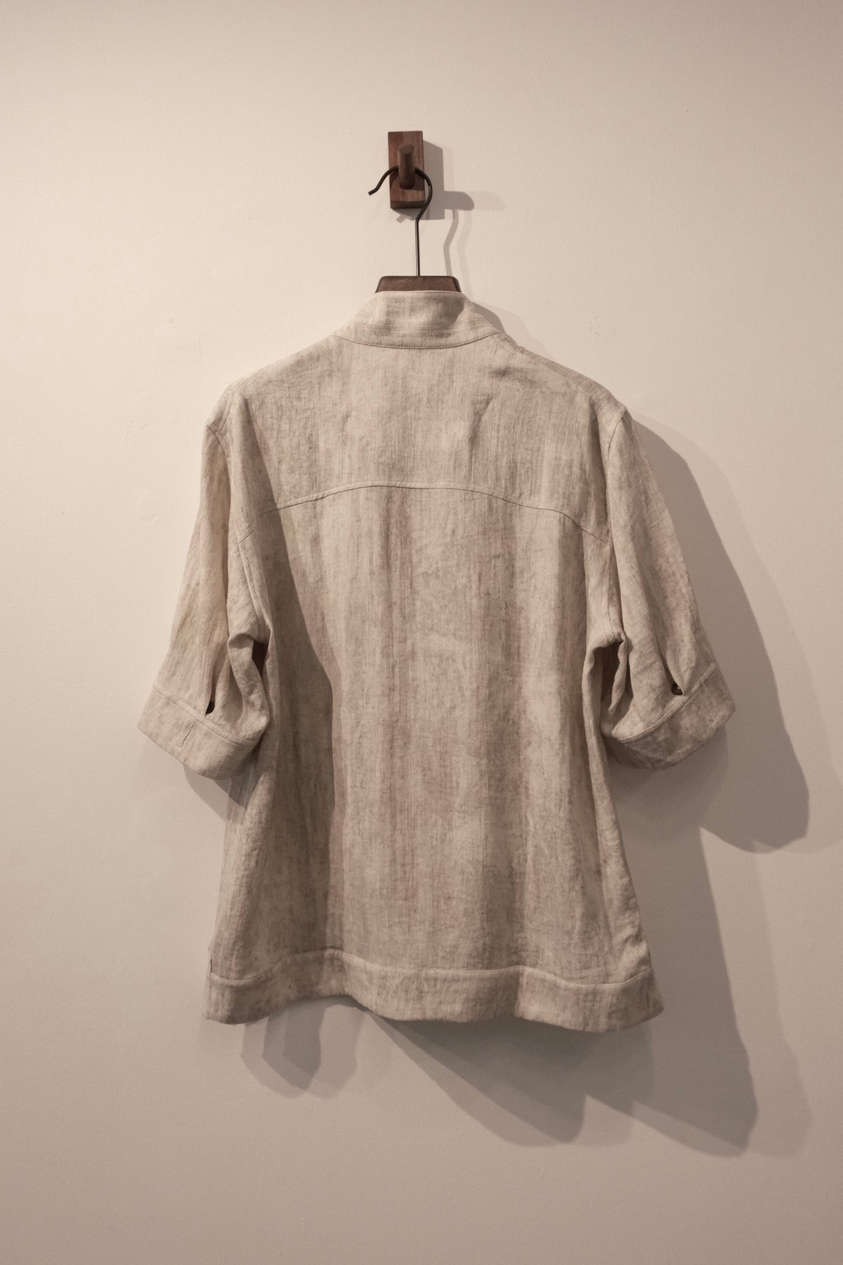Overlapping Pocket T-shirt - Beige