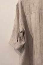 Overlapping Pocket T-shirt - Beige