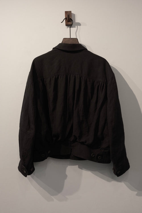 Cinch-back Blouson - Black