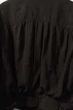 Cinch-back Blouson - Black
