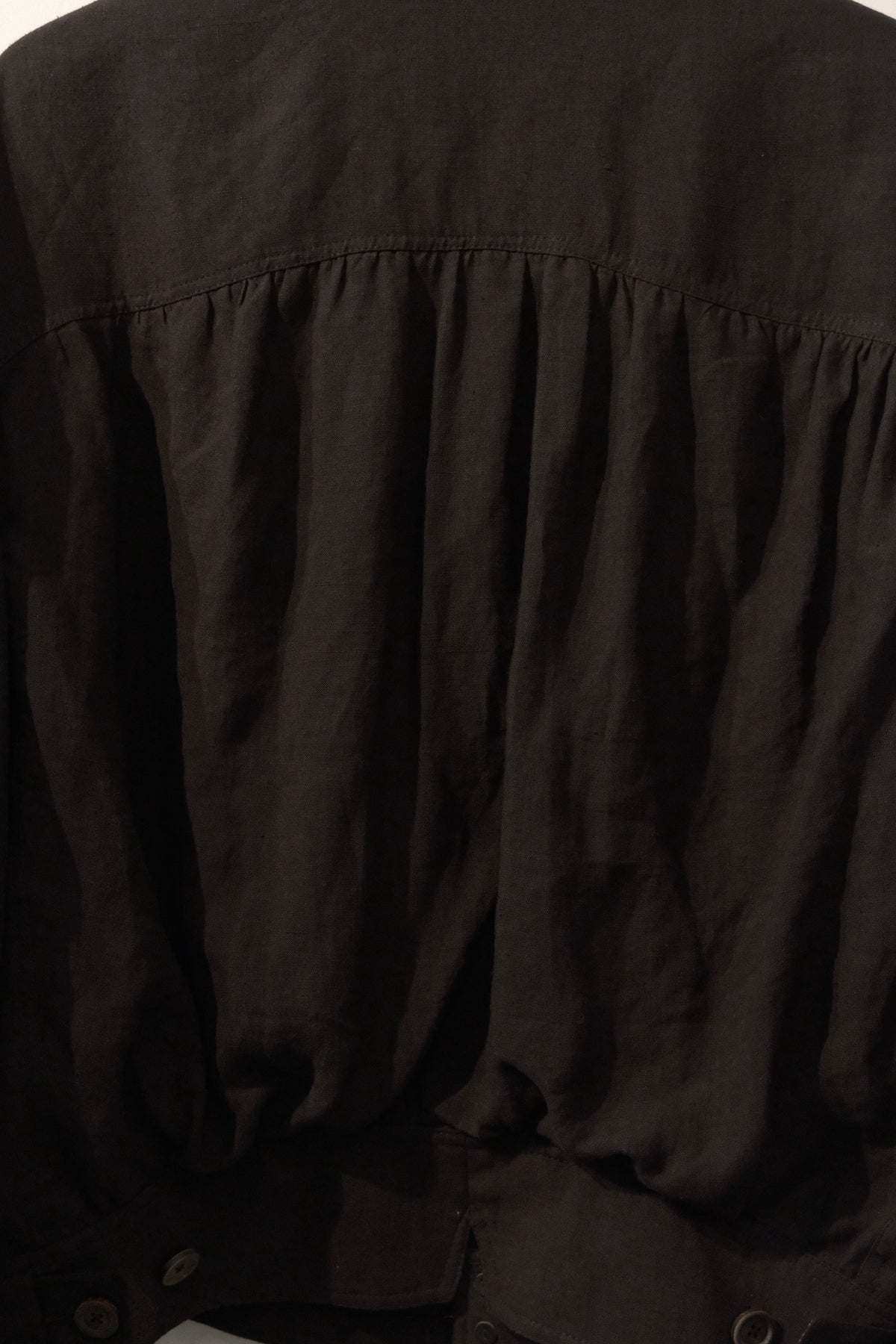 Cinch-back Blouson - Black