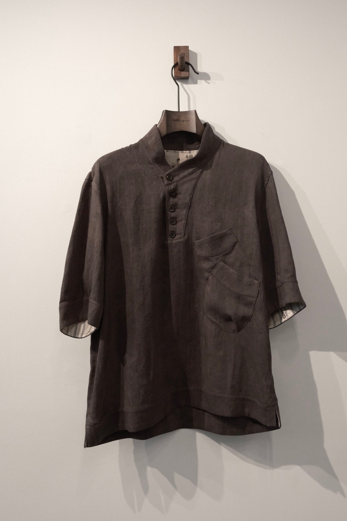 Overlapping Pocket T-shirt - Dark Grey
