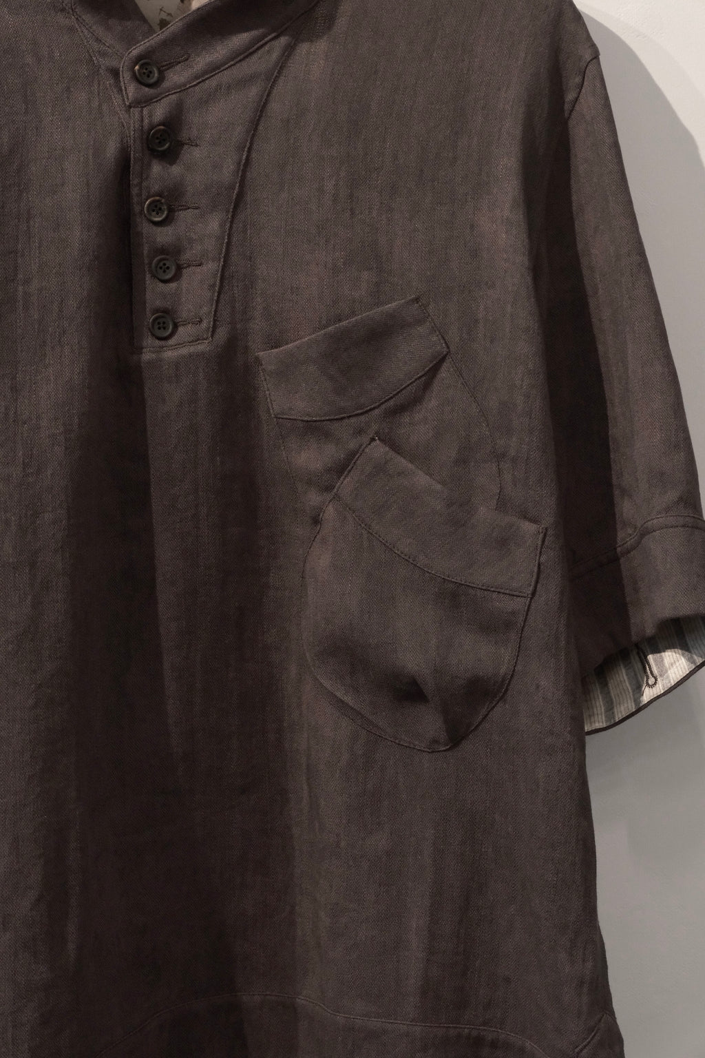 Overlapping Pocket T-shirt - Dark Grey