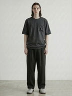 Round Collar Print T-shirt