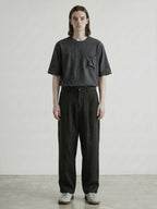 Round Collar Print T-shirt