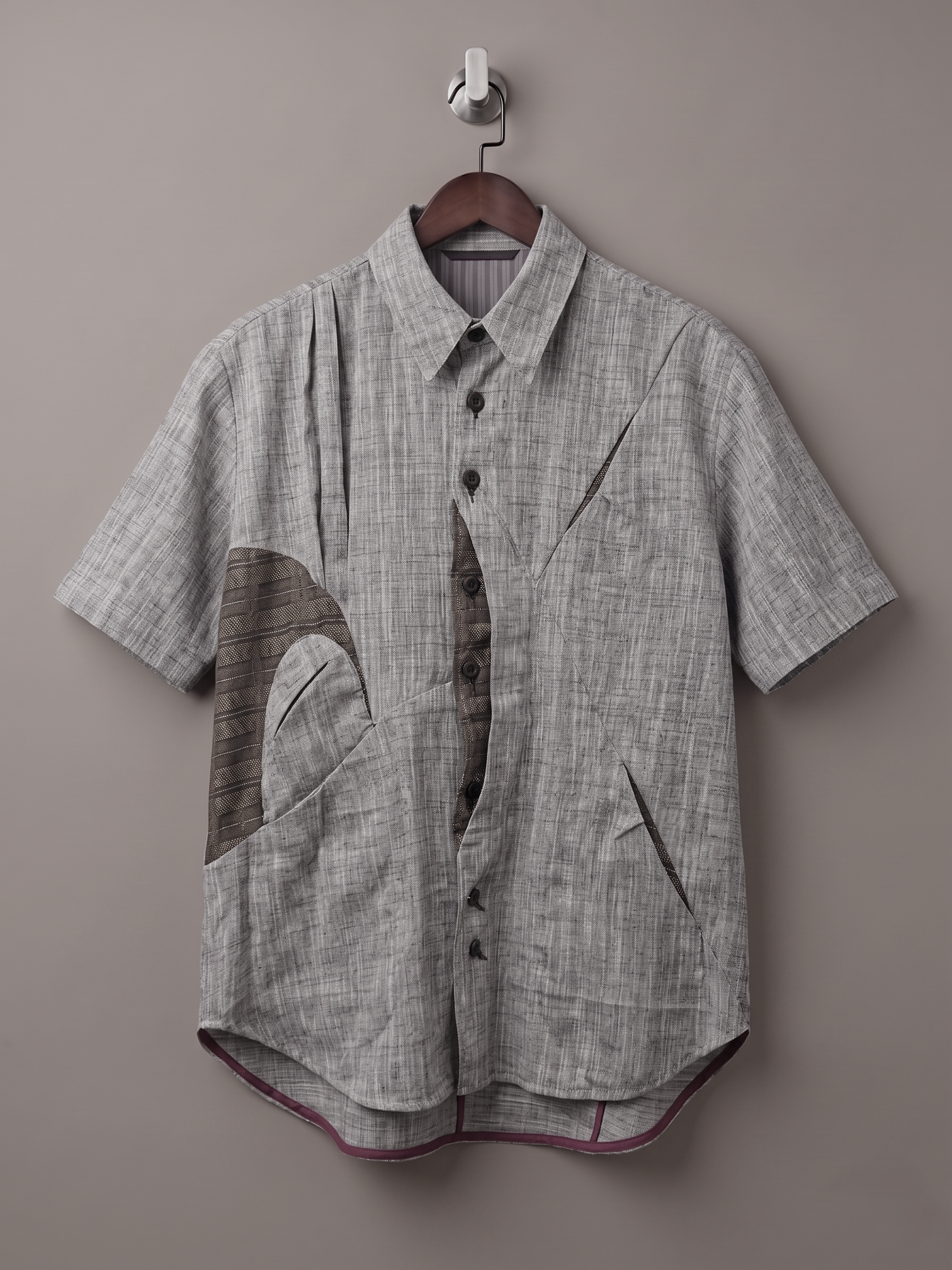 Asymmetric Short Sleeve Shirt