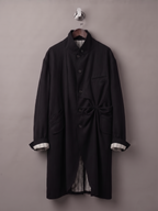 Asymmetric Pleated Coat