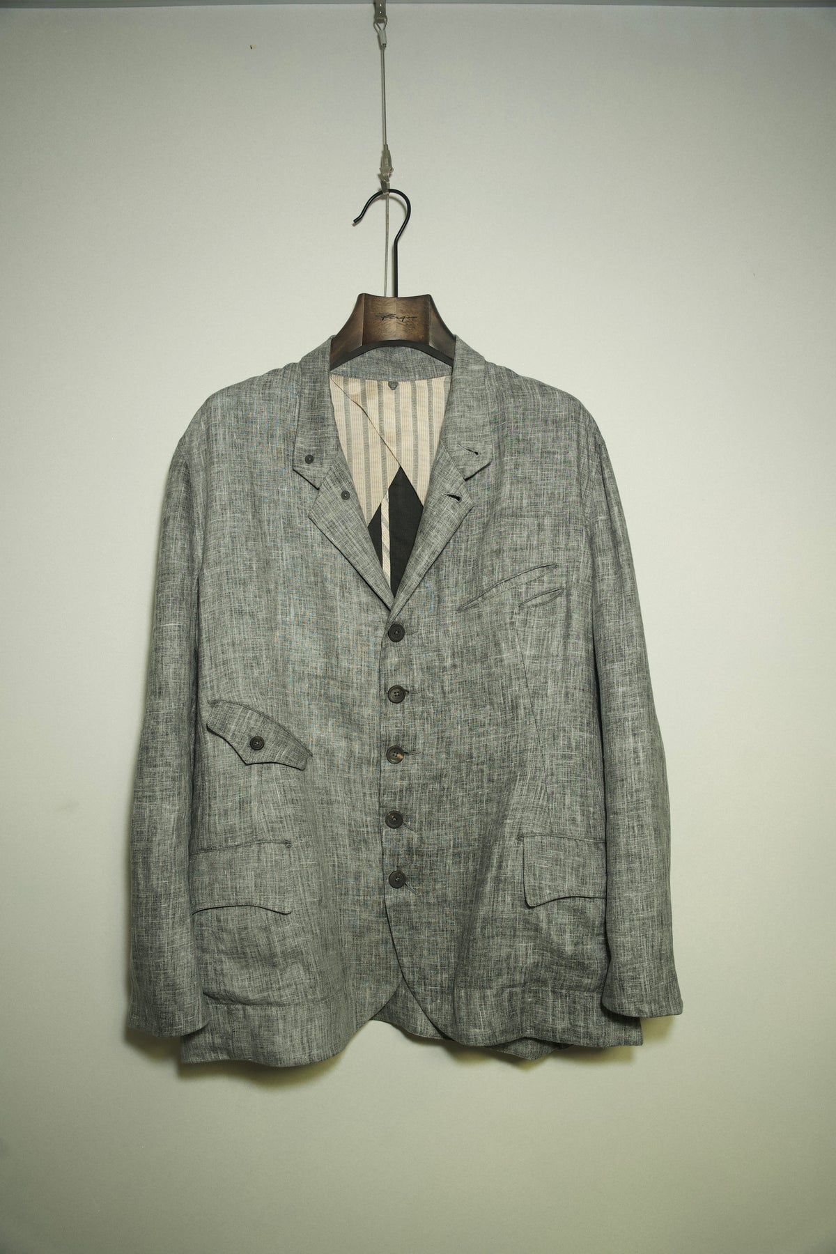 5-Button Ink Dyed Blazer