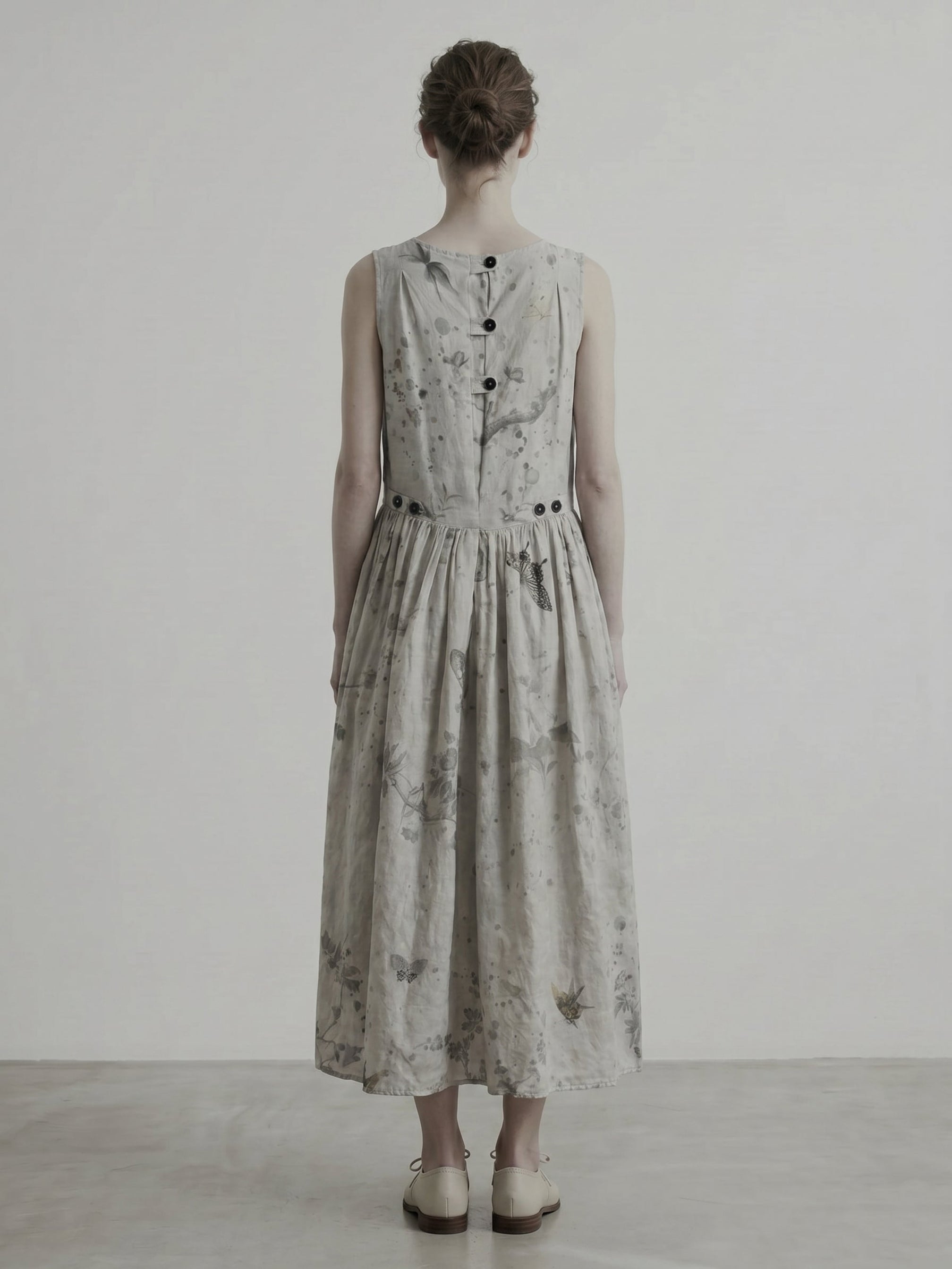 Digital Print Sleeveless Dress