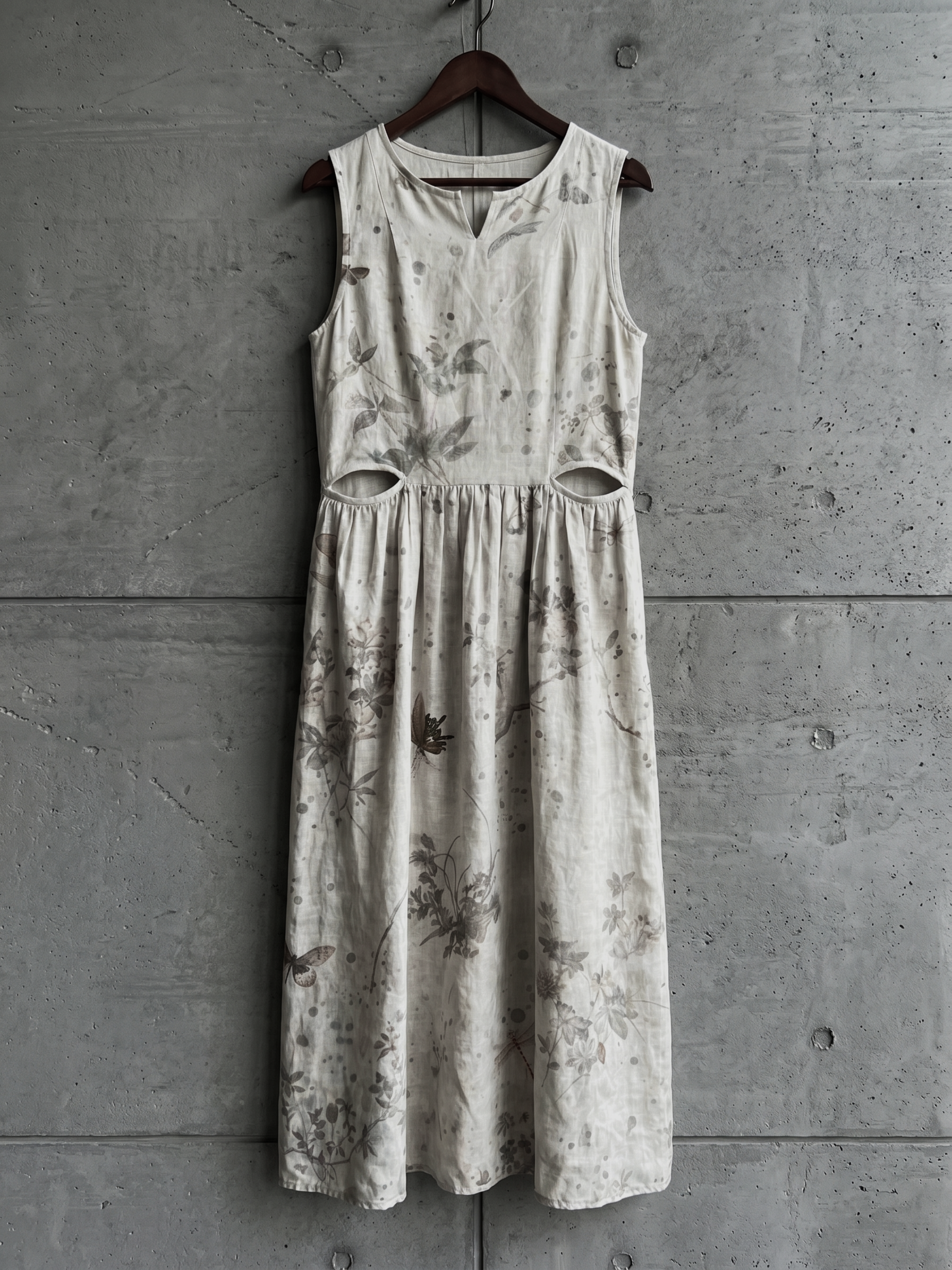 Digital Print Sleeveless Dress