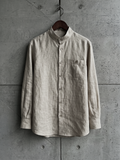 Band Collar Pocket Shirt