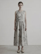 Digital Print Sleeveless Dress
