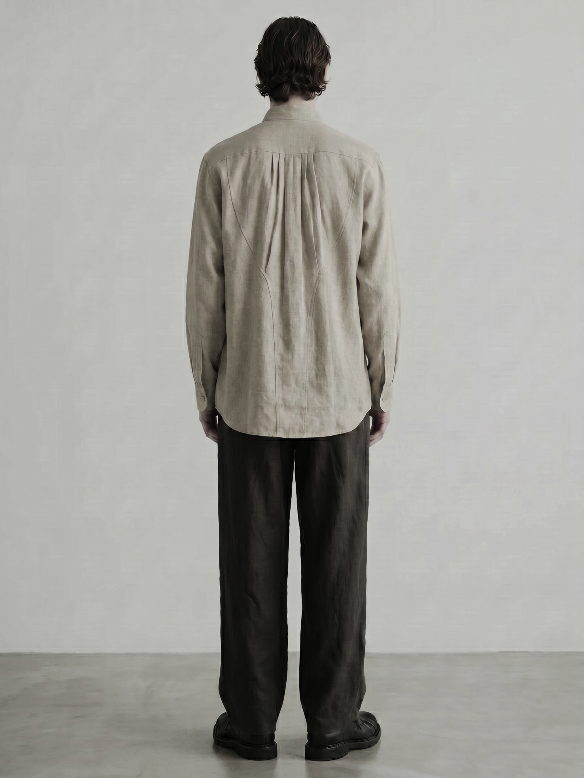 Band Collar Pocket Shirt